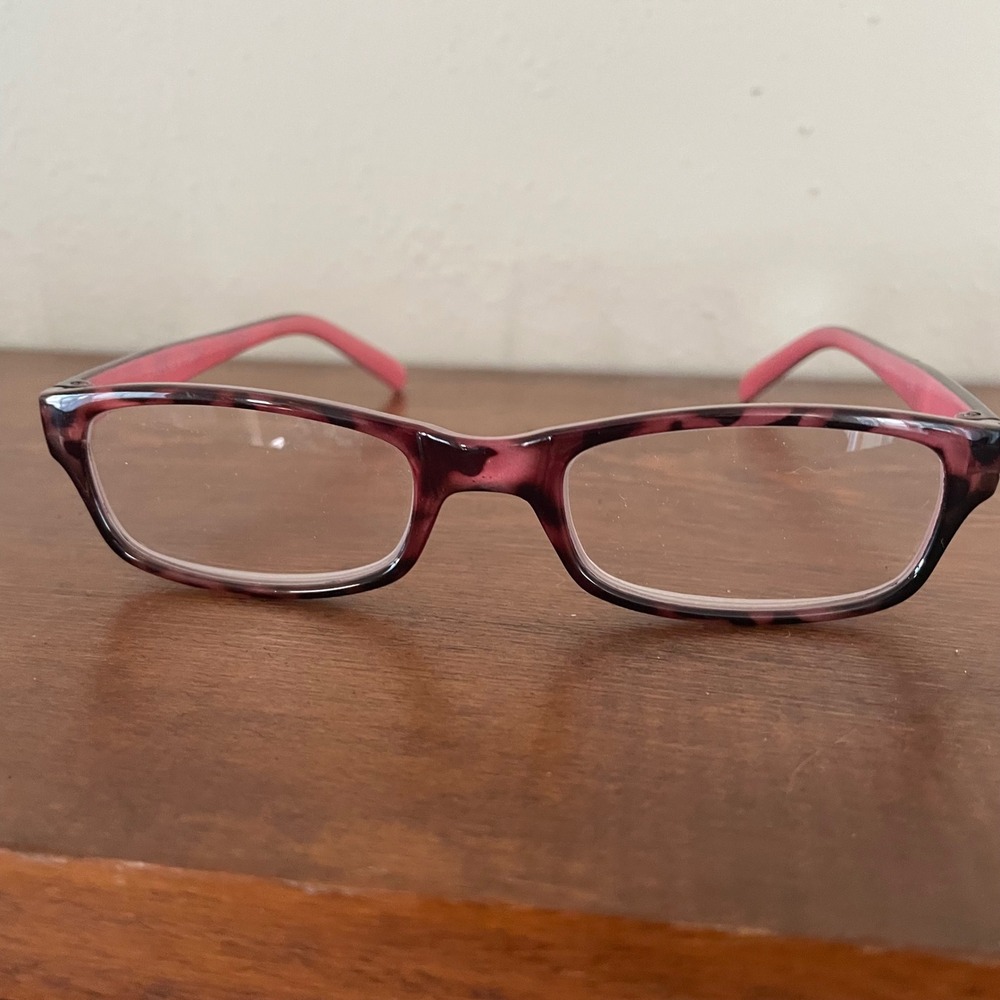 Jones‎ New York Pink Tortoiseshell Tortoise Reading 2.00 Eyeglasses Frames